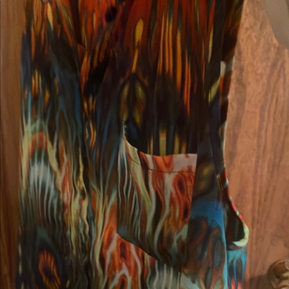 New Directions Multicolored Halter Sleeveless Blouse - Picture 4 of 4